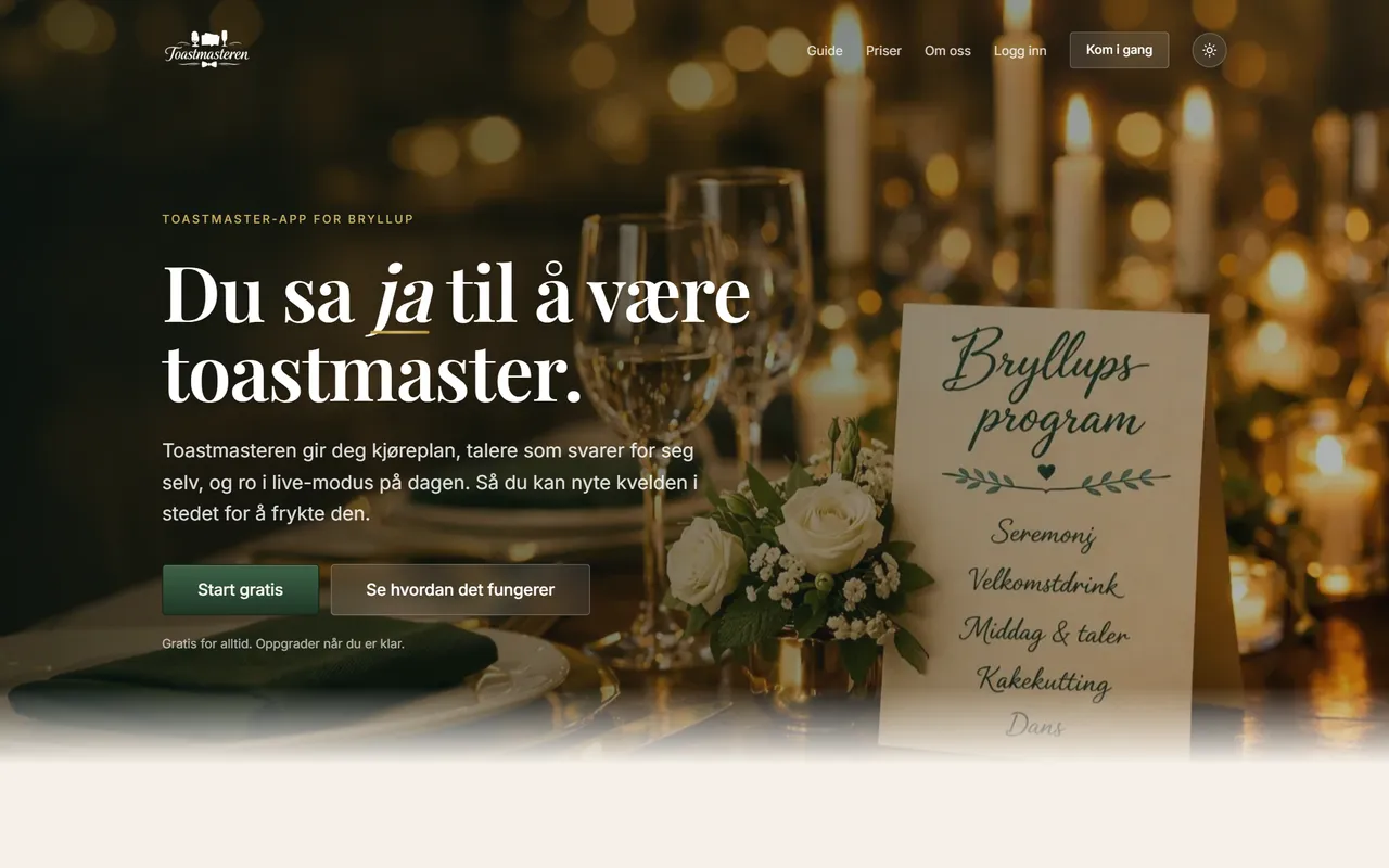 Skjermbilde av Toastmasteren